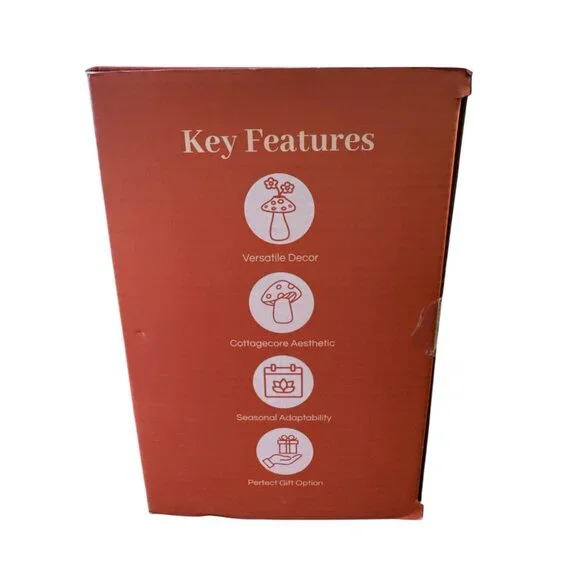 Mushroom Vase - Red Mushroom Flower Vase - Picture 3 of 5